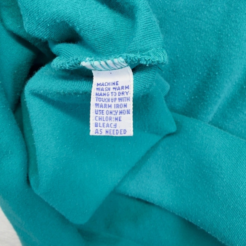 Vintage Polo Ralph Lauren Polo Shirt Mens XL Teal Yellow Pony Cotton Golf - Picture 8 of 8